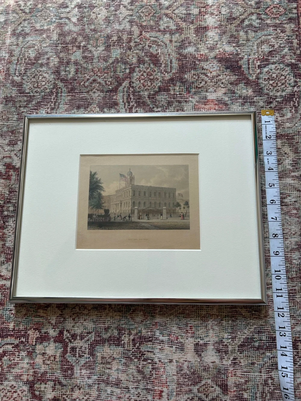 Vintage New York City Hall Framed Print